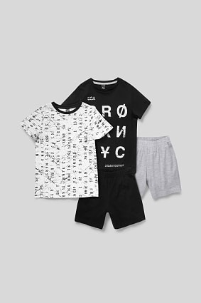 Kids - Short pyjamas - organic cotton - 2 pack