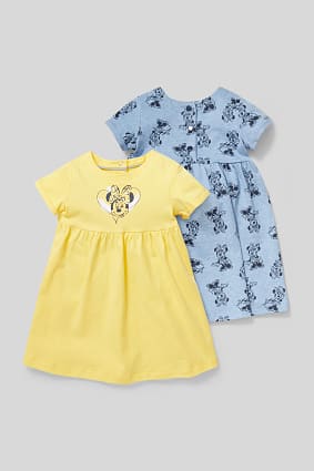 Babies - Minnie Mouse - baby dress - organic cotton - 2 pack