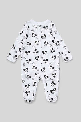Babies - Mickey Mouse - baby sleepsuit - organic cotton