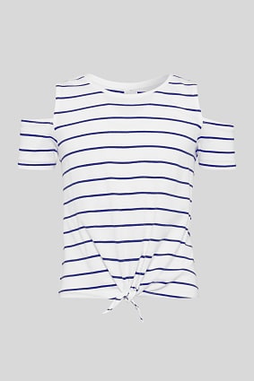 Kids - Short sleeve T-shirt - organic cotton - striped