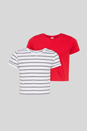 Kids - Short sleeve T-shirt - organic cotton - 2 pack