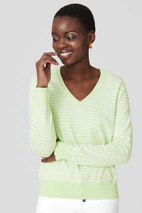 Sale - Basic jumper - striped