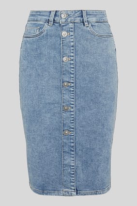 Women - Denim skirt
