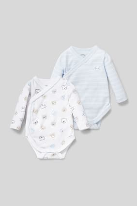 Babies - Baby wrapover bodysuits