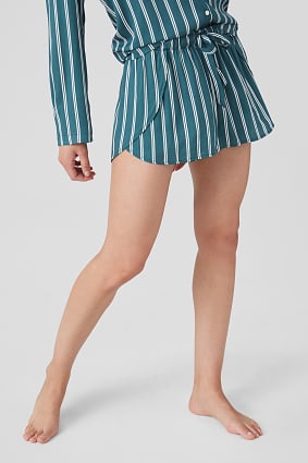 Pyjama shorts - striped