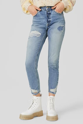 Ženy - THE MOM JEANS - z recyklovaného materiálu