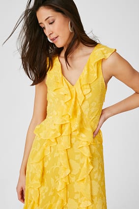 robe jaune c&a