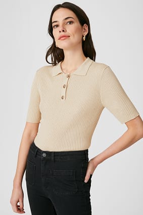 Ženy - Polokošile - žebrovaná