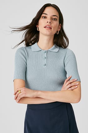 Ženy - Polokošile - žebrovaná