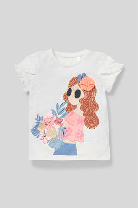 BNWOT GIRLS C/&A FLORAL PRINT TUNIC WITH SMOCK DETAIL AGE RANGE 2 TO 6 YEARS