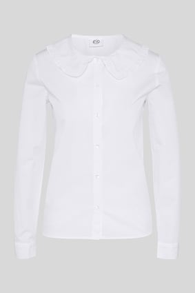 Ženy - Halenka s volánovým límcem