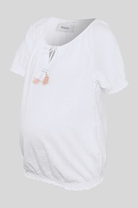 Ženy - Těhotenská halenka - BIO bavlna