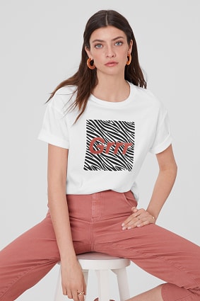 Ženy - Tričko s výrazným nápisem