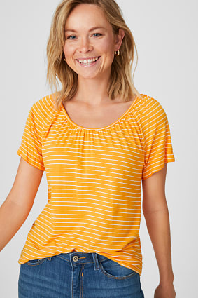 Ženy - Tričko - zlatý certifikát Cradle to Cradle™ - pruhované