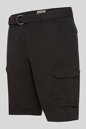 Sale - Cargo shorts with belt