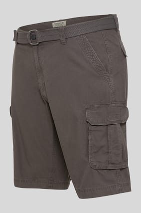 Sale - Cargo shorts with belt