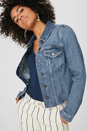 Ženy - Džínová bunda - z recyklovaného materiálu