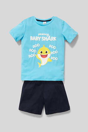 Baby Shark - short pyjamas - organic cotton - 2 piece
