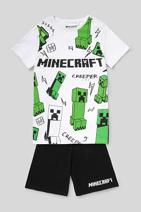 Minecraft - short pyjamas - organic cotton - 2 piece