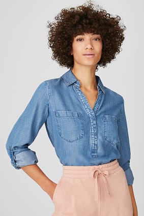 denim blouses