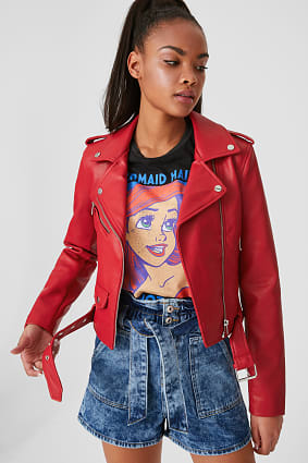 chaqueta polipiel mujer c&a chaqueta polipiel mujer c&a