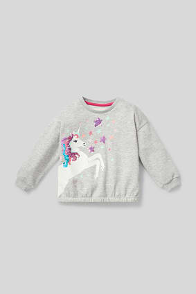 Omkeerbare pailletten voor kids ♥ volg de trend bij C&A Trendy trui met omkeerbare pailletten. Wrijf met u hand over