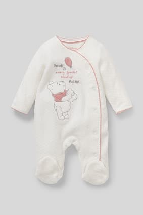 winnie the pooh baby sleepsuit