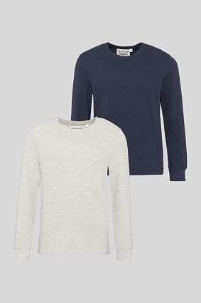 Продажа - рубашка с длинным рукавом - органический хлопок - 2шт