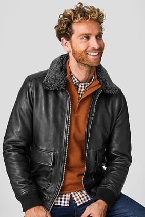 Chaqueta de piel para hombre | Tienda online C\u0026A