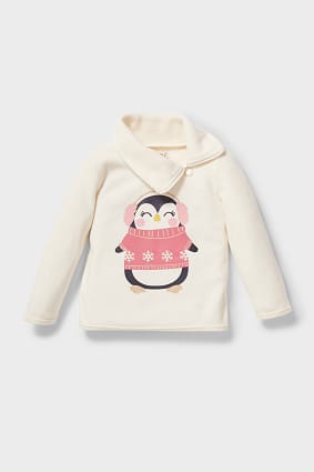 Kinder - Fleecepullover - Glanz Effekt