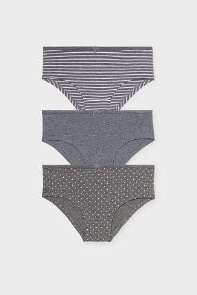 Chiloți hipster - bumbac organic - set 3 buc.