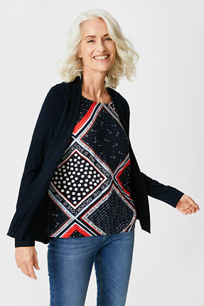 Tricou cu mânecă lungă - aspect 2 în 1