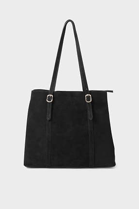Suede shopper