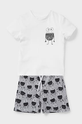 Set - Short Sleeve T-Shirt And Shorts - Organic Cotton