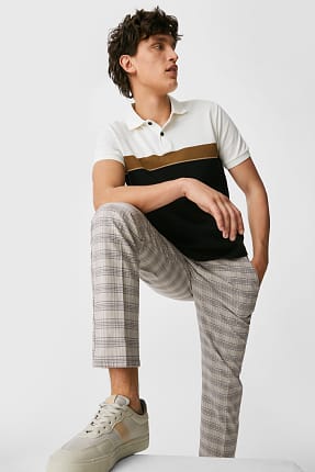 Pantaloni chino - tapered fit - Flex- a quadri