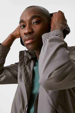 Bomber Jacket With Hood