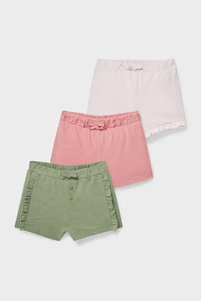Set multipack, 3 buc. – pantaloni scurți bebeluși – bumbac bio