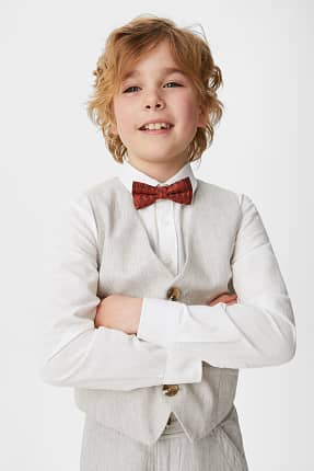 Set - camisa, chaleco y pajarita