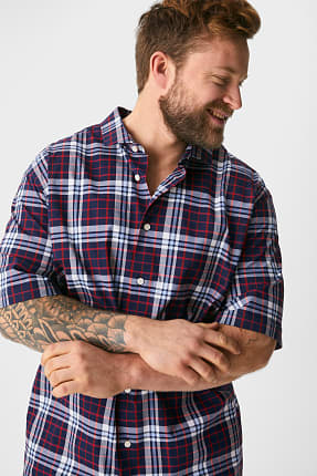 Cămașă - Flex - Regular Fit - guler italian - bumbac organic