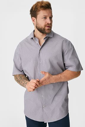 Cămașă office - Flex - regular fit - guler italian - bumbac organic