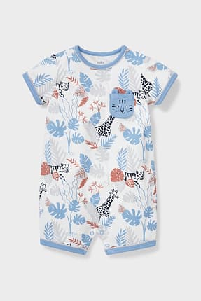 Piżamka niemowlęca - bawełna bio