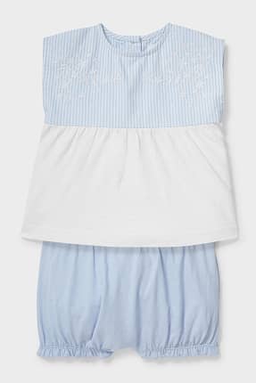 Strój niemowlęcy - bawełna bio - 2 części