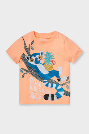 Tricou cu mânecă scurtă - aspect lucios