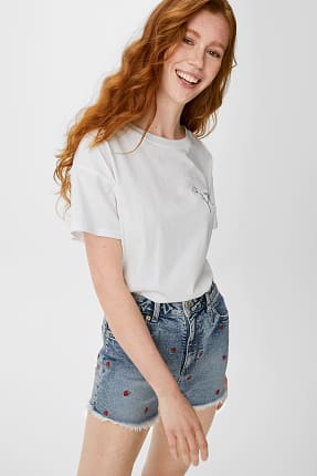 denim shorts women