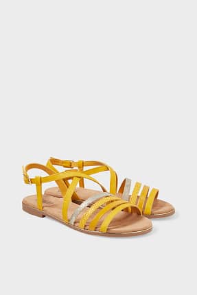 Cityline - sandalias - polipiel - con brillos
