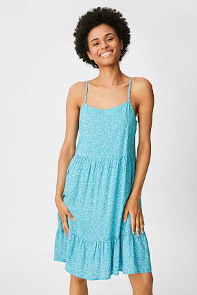 Rochie în A - cu flori