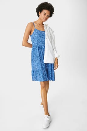 Áčkové šaty - s květinovým vzorem