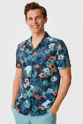 Cămașă - slim fit - guler cu rever