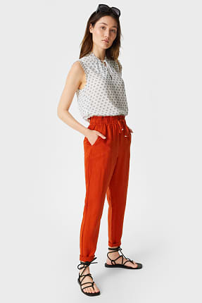 Pantalon - lin mélangé