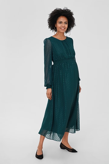 Maternity dress - polka dot